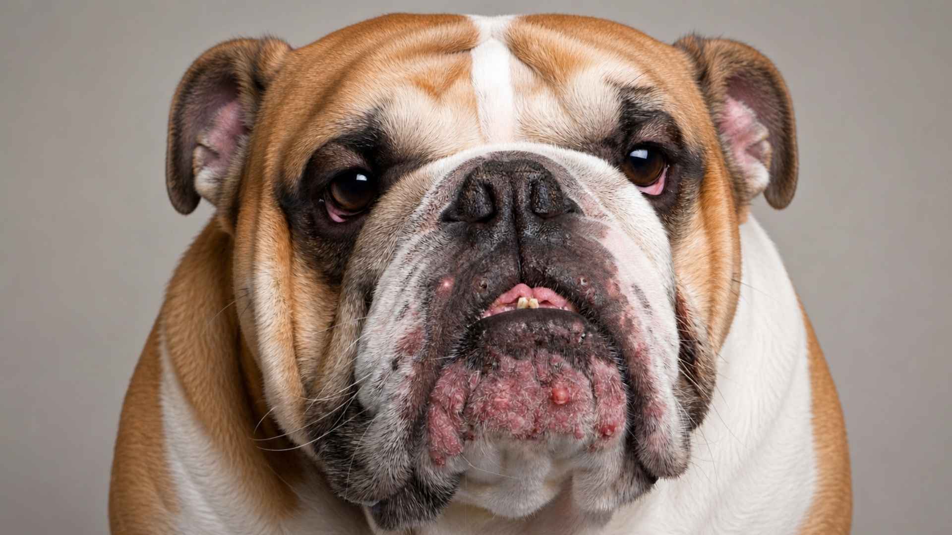 fotos de granos rojos en perros